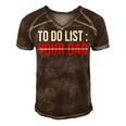 To Do List Your Dad 504 Trending Shirt Men's Short Sleeve V-neck 3D Print Retro Tshirt Brown