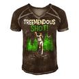 Treemendous Golf Shot In The Trees 66 Trending Shirt Men's Short Sleeve V-neck 3D Print Retro Tshirt Brown