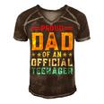 Vintage Thirteen Retro Proud Dad Of An 544 Shirt Men's Short Sleeve V-neck 3D Print Retro Tshirt Brown