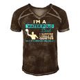 Water Polo Dadwaterpolo Sport Player Gift Men's Short Sleeve V-neck 3D Print Retro Tshirt Brown