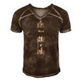 Word Of The Father Essential Men's Short Sleeve V-neck 3D Print Retro Tshirt Brown