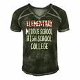 5Th Grade Graduationart-Funny Elementary Graduation Men's Short Sleeve V-neck 3D Print Retro Tshirt Forest