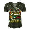 All I Want Is For My Dad & Mom In Heaven 24Ya2 Men's Short Sleeve V-neck 3D Print Retro Tshirt Forest