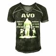 Avo Grandpa Gift Avo Best Friend Best Partner In Crime Men's Short Sleeve V-neck 3D Print Retro Tshirt Forest