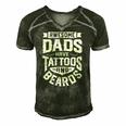 Awesome Dads Have Tattoos And Beards Funny Fathers Day Gift Men's Short Sleeve V-neck 3D Print Retro Tshirt Forest