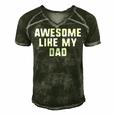 Awesome Like My Dad Father Funny Cool Men's Short Sleeve V-neck 3D Print Retro Tshirt Forest