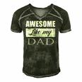 Awesome Like My Dad Fathers Day Gifts From Son & Daughter Men's Short Sleeve V-neck 3D Print Retro Tshirt Forest