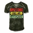 Awesome Like My Daughter Parents Day V2 Men's Short Sleeve V-neck 3D Print Retro Tshirt Forest