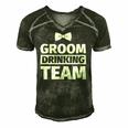 Bachelor Party - Groom Drinking Team Men's Short Sleeve V-neck 3D Print Retro Tshirt Forest