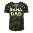 Bama Dad Gift Alabama State Fathers Day Men's Short Sleeve V-neck 3D Print Retro Tshirt Forest