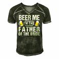 Beer Me Im The Father Of The Bride Gift Gift Funny Men's Short Sleeve V-neck 3D Print Retro Tshirt Forest
