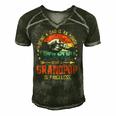 Being A Dad Is An Honor Being A Grandpop Is Priceless Men's Short Sleeve V-neck 3D Print Retro Tshirt Forest