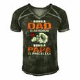 Being A Dad Is An Honor Being A Papa Is Priceless For Father Men's Short Sleeve V-neck 3D Print Retro Tshirt Forest