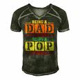 Being A Pop Is Priceless Grandpa Gift Men's Short Sleeve V-neck 3D Print Retro Tshirt Forest