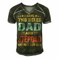 Best Dad And Stepdad Cute Fathers Day Gift From Wife V3 Men's Short Sleeve V-neck 3D Print Retro Tshirt Forest