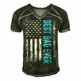 Best Dad Ever Us American Flag Gift For Fathers Day Men's Short Sleeve V-neck 3D Print Retro Tshirt Forest