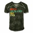Best Jack-A-Bee Dad Ever  Retro Vintage Men's Short Sleeve V-neck 3D Print Retro Tshirt Forest