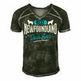 Best Newfoundland Dad Ever - Newfoundland Lover Newfie Owner Men's Short Sleeve V-neck 3D Print Retro Tshirt Forest