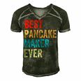 Best Pancake Maker Ever Baking For Baker Dad Or Mom Men's Short Sleeve V-neck 3D Print Retro Tshirt Forest