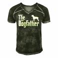 Cane Corso The Dogfather Pet Lover Men's Short Sleeve V-neck 3D Print Retro Tshirt Forest