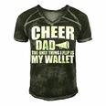 Cheer Dad The Only Thing I Flip Is My Wallet Men's Short Sleeve V-neck 3D Print Retro Tshirt Forest