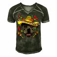 Cinco De Mayo Pit Bull Men Women Kids Sombrero T-Shirt Men's Short Sleeve V-neck 3D Print Retro Tshirt Forest