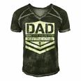 Dad Dedicated And Devoted Happy Fathers Day For Mens Men's Short Sleeve V-neck 3D Print Retro Tshirt Forest