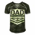 Dad Dedicated And Devoted Happy Fathers Day Men's Short Sleeve V-neck 3D Print Retro Tshirt Forest