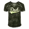 Dad Est 2015 Fathers Day Birthday Daddy Established 2015 Men's Short Sleeve V-neck 3D Print Retro Tshirt Forest
