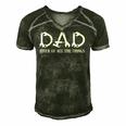 Dad Fixer Of All The Things Mechanic Dad Top Fathers Day Men's Short Sleeve V-neck 3D Print Retro Tshirt Forest