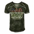 Dad Happy Fathers Day No Matter How Hard Life Gets At Least Men's Short Sleeve V-neck 3D Print Retro Tshirt Forest