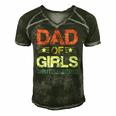 Dad Of Girls Fathers Day Men's Short Sleeve V-neck 3D Print Retro Tshirt Forest