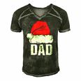 Dad Santa Christmas Family Matching Pajamas Papa Father Men's Short Sleeve V-neck 3D Print Retro Tshirt Forest