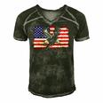 Eagle American Flag 4Th Of July Usa Merica Bird Lover Gift Men's Short Sleeve V-neck 3D Print Retro Tshirt Forest