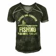 Father & Daughter Fishing Partners - Fathers Day Gift Men's Short Sleeve V-neck 3D Print Retro Tshirt Forest