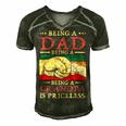 Father Grandpa Being A Dad Is An Honor Being A Grandpa Is Priceless114 Family Dad Men's Short Sleeve V-neck 3D Print Retro Tshirt Forest