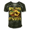 Father Grandpa Best Papa Ever Retro Vintage 54 Family Dad Men's Short Sleeve V-neck 3D Print Retro Tshirt Forest