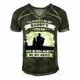 Father Grandpa Ill Always Be My Daddys Little Girl And He Will Always Be My Herotshir Family Dad Men's Short Sleeve V-neck 3D Print Retro Tshirt Forest