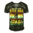 Father Grandpa Im Not The Step Dad Im Just The Dad That Stepped Up 110 Family Dad Men's Short Sleeve V-neck 3D Print Retro Tshirt Forest