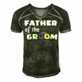 Father Of The Groom Getting Ready For The Wedding Men's Short Sleeve V-neck 3D Print Retro Tshirt Forest