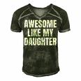 Funny Awesome Like My Daughter Fathers Day Gift Dad Joke Men's Short Sleeve V-neck 3D Print Retro Tshirt Forest