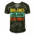 Funny Dad Jokes Are How Eye Roll Retro Dad Joke Fathers Day Men's Short Sleeve V-neck 3D Print Retro Tshirt Forest