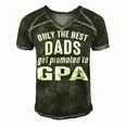 G Pa Grandpa Gift Only The Best Dads Get Promoted To G Pa V2 Men's Short Sleeve V-neck 3D Print Retro Tshirt Forest