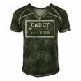 Gift For First Fathers Day New Dad To Be From 2018 Ver2 Men's Short Sleeve V-neck 3D Print Retro Tshirt Forest