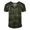 Girl Dad Awesome Like My Daughter Fathers Day Men's Short Sleeve V-neck 3D Print Retro Tshirt Forest