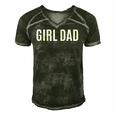 Girl Dad Fathers Day Gift From Daughter Baby Girl Raglan Baseball Tee Men's Short Sleeve V-neck 3D Print Retro Tshirt Forest