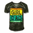 Girl Dad With Daughters For Men Men's Short Sleeve V-neck 3D Print Retro Tshirt Forest