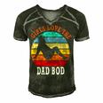 Girls Love The Dad Bod Men's Short Sleeve V-neck 3D Print Retro Tshirt Forest