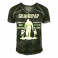 Grandpap Grandpa Gift Grandpap Best Friend Best Partner In Crime Men's Short Sleeve V-neck 3D Print Retro Tshirt Forest