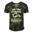 Great Dads Get Promoted To Grandpop Est 2021 Ver2 Men's Short Sleeve V-neck 3D Print Retro Tshirt Forest